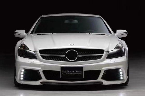 Para o Mercedes SL R230 Widebody Kit SL R230 Upgraded WD Style Front and Rear Bumper Spoiler Widebody Kit