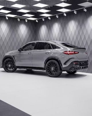 para Mercedes-Benz GLE53 63Ccoupe Kit de corpo de fibra de carbono GLE53 63Ccoupe Kit de difusão de lábio frontal de fibra de carbono Spoiler Wide-body