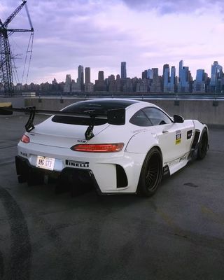 Para Mercedes AMG GT Fibra de Carbono Widebody Kit AMG GT Upgraded CBE Style Fronteiro Lips Diffuser Spoiler Widebody Kit