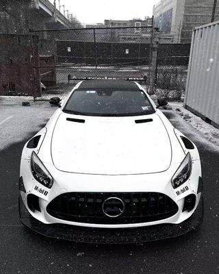 Para Mercedes AMG GT Fibra de Carbono Widebody Kit AMG GT Upgraded CBE Style Fronteiro Lips Diffuser Spoiler Widebody Kit