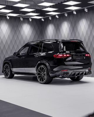 Para o Mercedes X167 GLS450 Kit de corpo de fibra de carbono GLS Upgrade BS estilo frontal de lábio difusor spoiler widebody Kit
