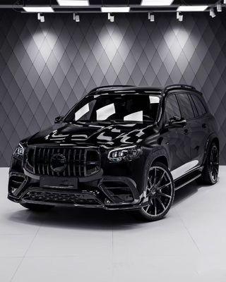 Para o Mercedes X167 GLS450 Kit de corpo de fibra de carbono GLS Upgrade BS estilo frontal de lábio difusor spoiler widebody Kit