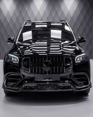 Para o Mercedes X167 GLS450 Kit de corpo de fibra de carbono GLS Upgrade BS estilo frontal de lábio difusor spoiler widebody Kit