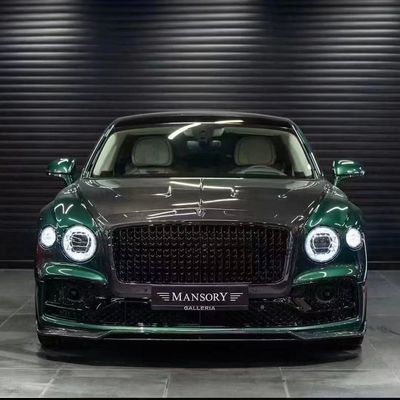Bentley Flying Spur Carbon fiber body Kit Flying Spur upgrades MANSORY style front lip diffuser Spoiler hood body kit