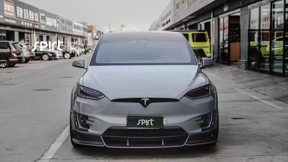 Tesla model X Carbon Fiber Body Kit model X Carbon fiber front lip diffuser Spoiler hood wheel arch wide body kit